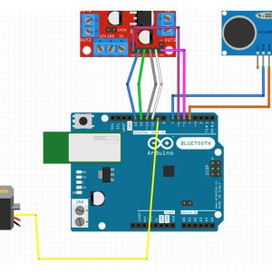 Kit Arduino cho xe 3 bánh tránh vật cản