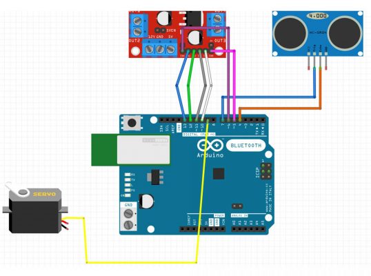 so do dau noi cua combo tu lam xe 3 banh tranh vat can arduino jpxl 1