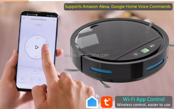 118HW(5) Robot Hút Bụi Lau Nhà Điều Khiển qua Giọng nói 118HW