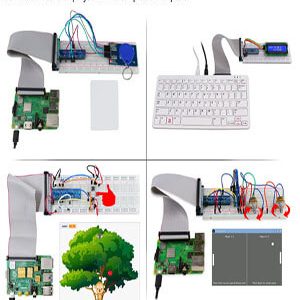Kit for Raspberry Pi 4 B 3 B+,  Python, C, Java, Scratch có tài liệu hướng dẫn chi tiết