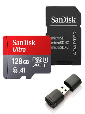 SDCard-128(2) Sandisk Ultra Micro card 32 GB-256GB và SD Reader