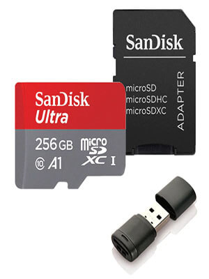 SDCard-256(2) Sandisk Ultra Micro card 32 GB-256GB và SD Reader