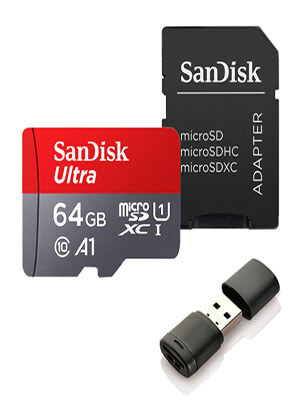 SDCard-64(2) Sandisk Ultra Micro card 32 GB-256GB và SD Reader