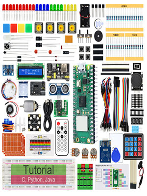Kit STEM cho Raspberry Pi Pico với 112 dự án code bằng Python, JAVA và C